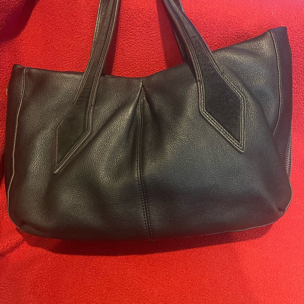 Aimee Kestenberg Elegant Black Leather Tote Bag